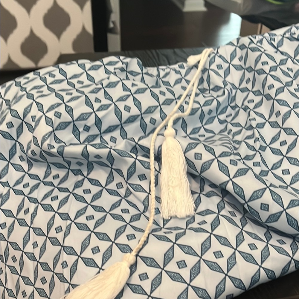 Blue Patterned Swim Coverup one size - Picture 3 of 6
